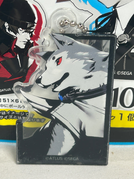 Koromaru Portrait Acrylic Keychain Persona 3 Reload Friend Daiso