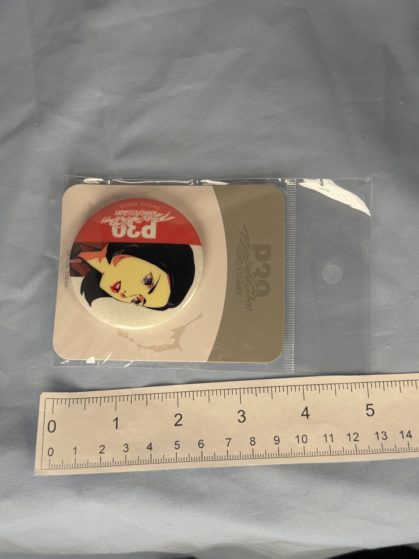 Maya Amano Can Badge Persona 2 Eternal Punishment 30th Anniversary KV