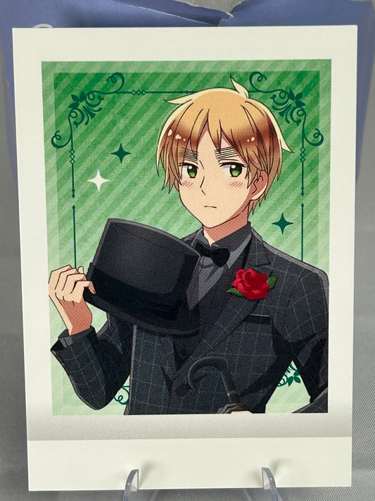 UK England Poloroid Style Card Hetalia World Stars Movic
