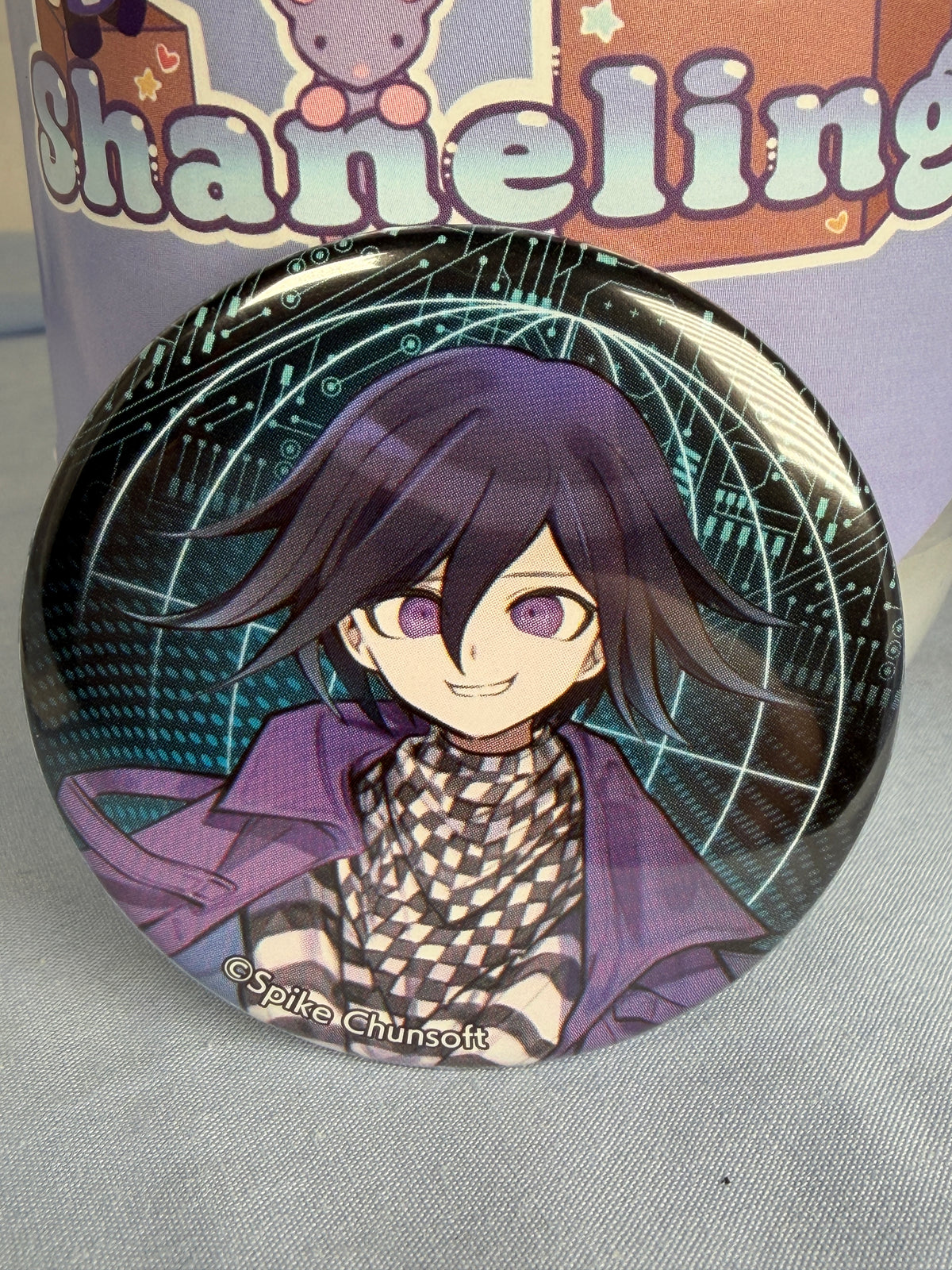 Oma Kokichi Cyber Series Logic Fair Can Badge Pin Danganronpa V3