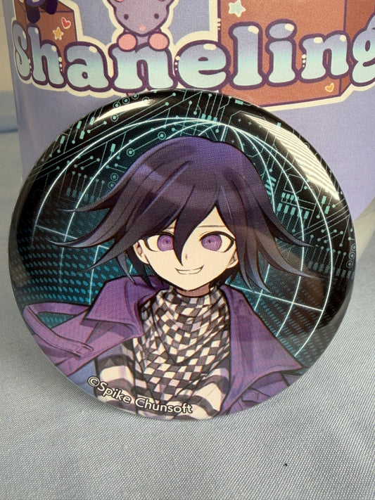 Oma Kokichi Cyber Series Logic Fair Can Badge Pin Danganronpa V3