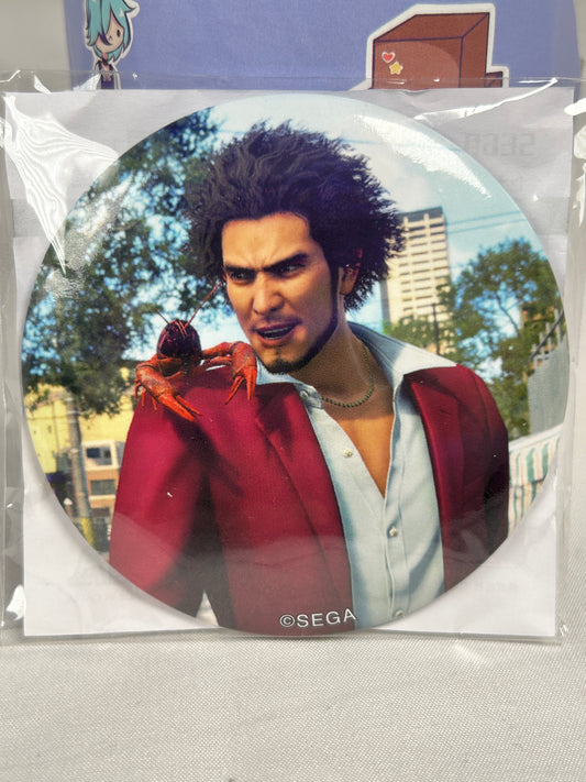 Kasuga Ichiban Lobster Can Badge Yakuza Birthday Ichiban Kuji Lottery