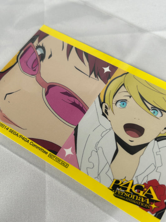 Rise Fujikawa Teddie Promotional Card Persona 4 The Golden Animation