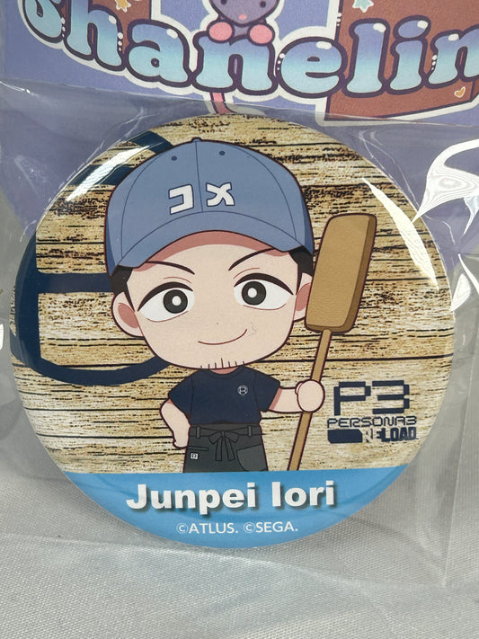 Junpei Iori Button Badge Persona 3 Reload Baker Café Collaboration
