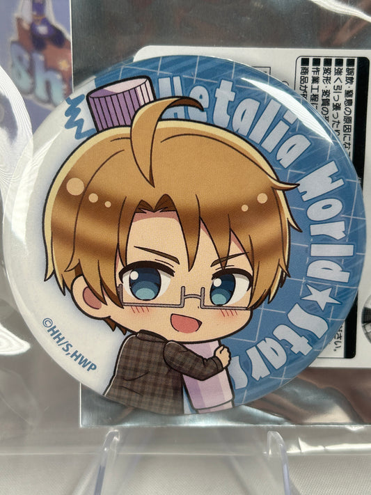 America Oekakiccho Button Can Badge Hetalia World Stars Vol 2
