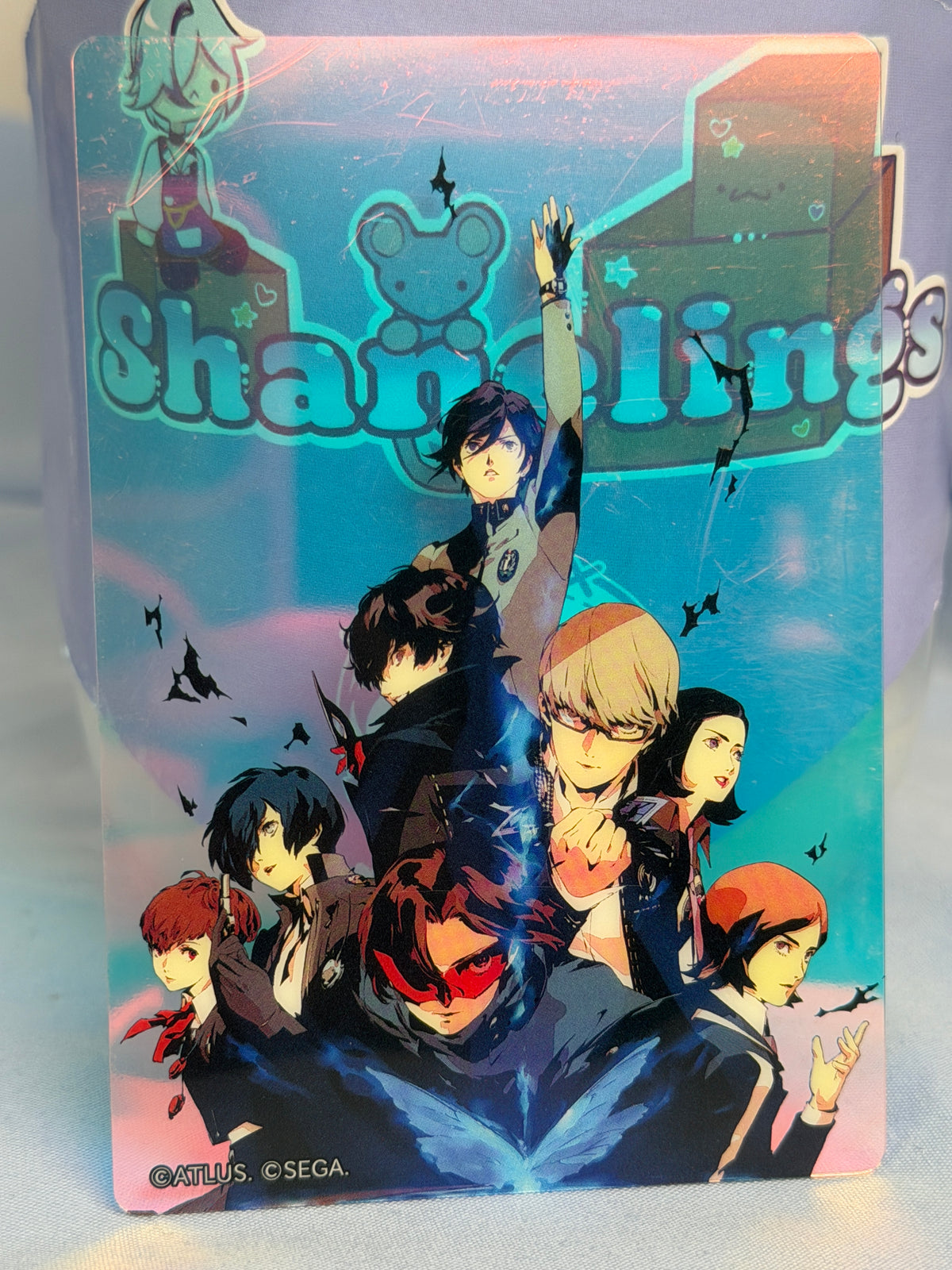 Persona 30th Anniversary Protagonists Holographic Transparent Card