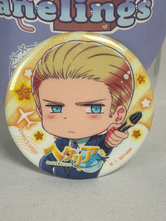 Germany Can Badge Pin Hetalia World Stars Capsule Collection