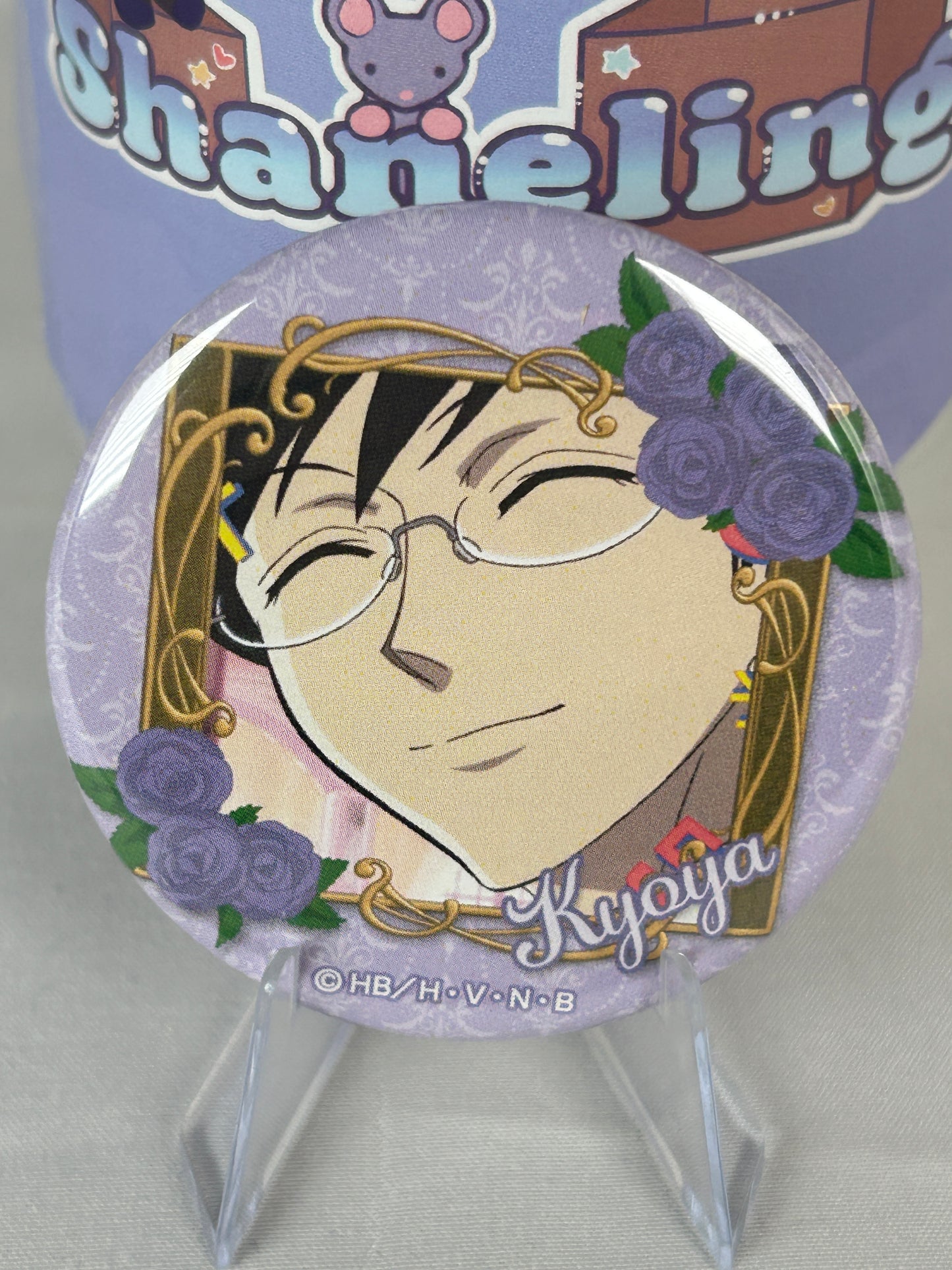 Ootori Kyouya Smiling Badge Button Ouran Highschool Host Club 20th Anniversary