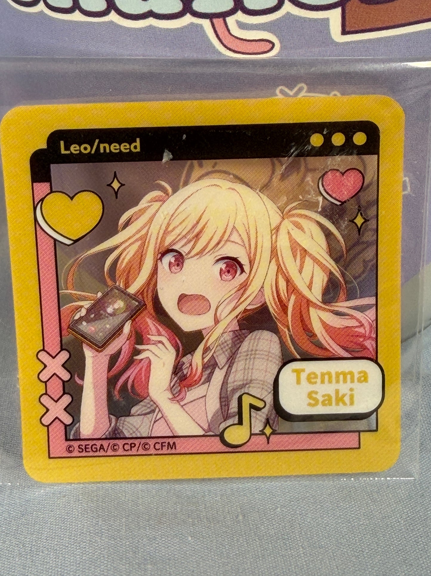 Tenma Saki Valentines Mini Plastic Display Project Sekai