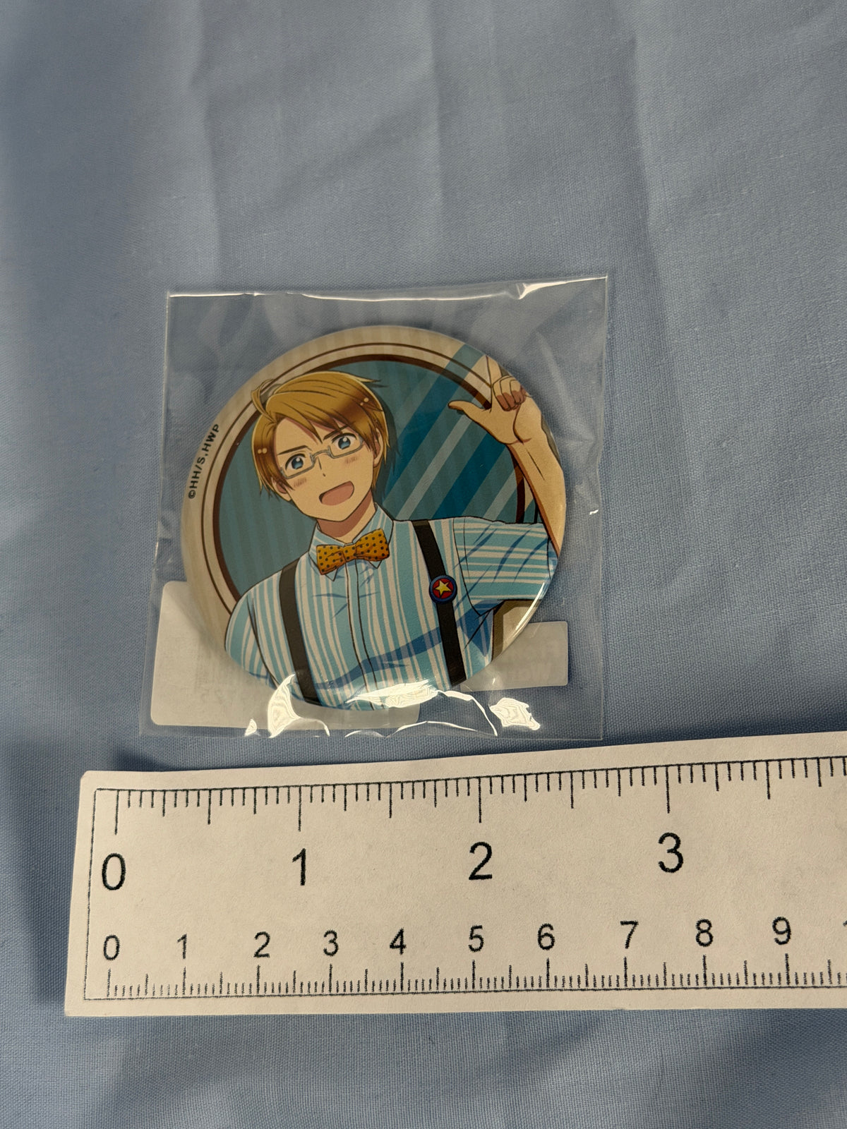 America Suspenders Style Can Badge Pin Hetalia World Stars WEB Lottery Prize E