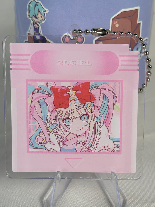 KAngel Gameboy Cartridge Acrylic Keychain Needy Streamer Overload Popup