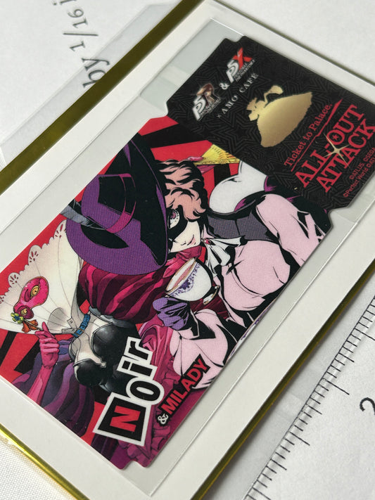 Haru Okumura Noir All Out Attack Ticket Persona 5 Royal x Amo Café