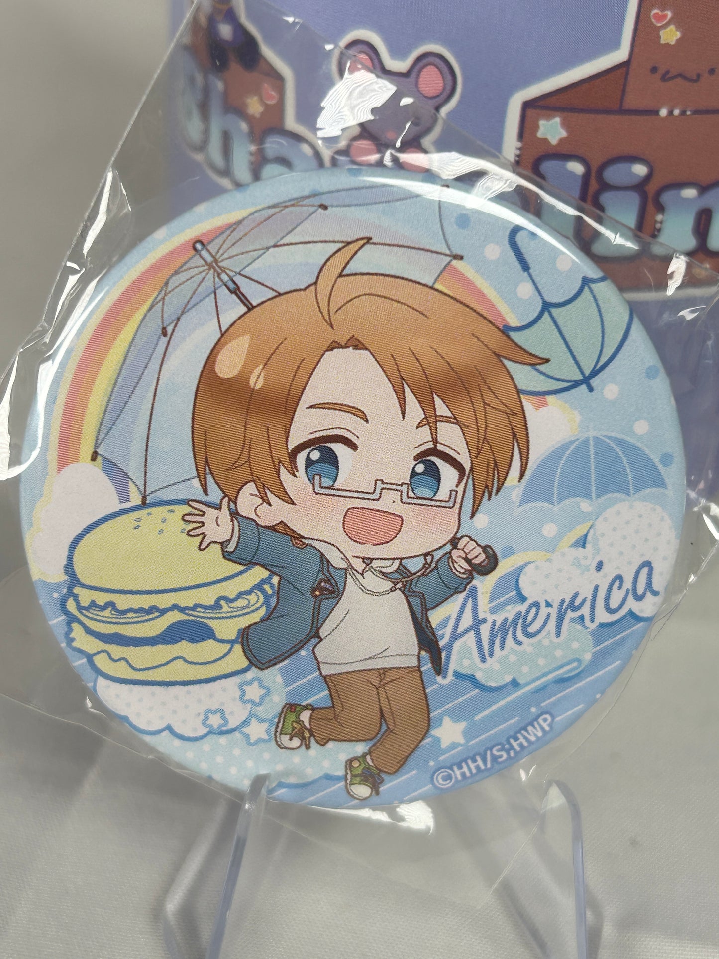 America Doresere Button Can Badge Hetalia World Stars