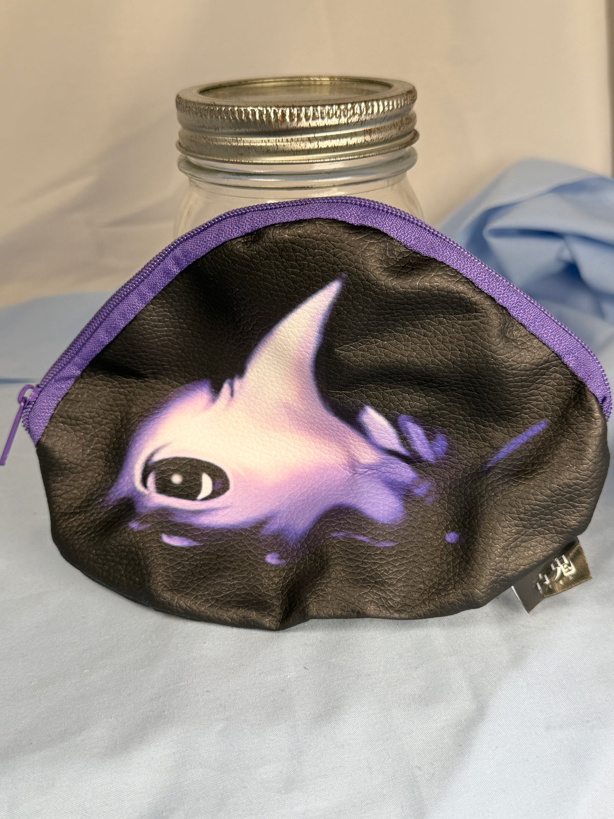 Shark Oni Synthetic Leather Coin Pouch Keychain Aoi Oni