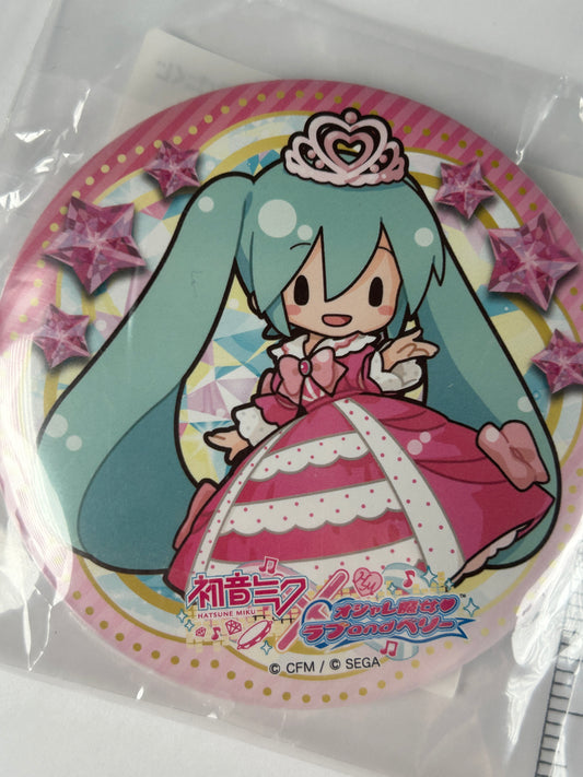 Hastune Miku Badge Vocaloid Love and Berry SEGA Lottery Fuwa Puchi