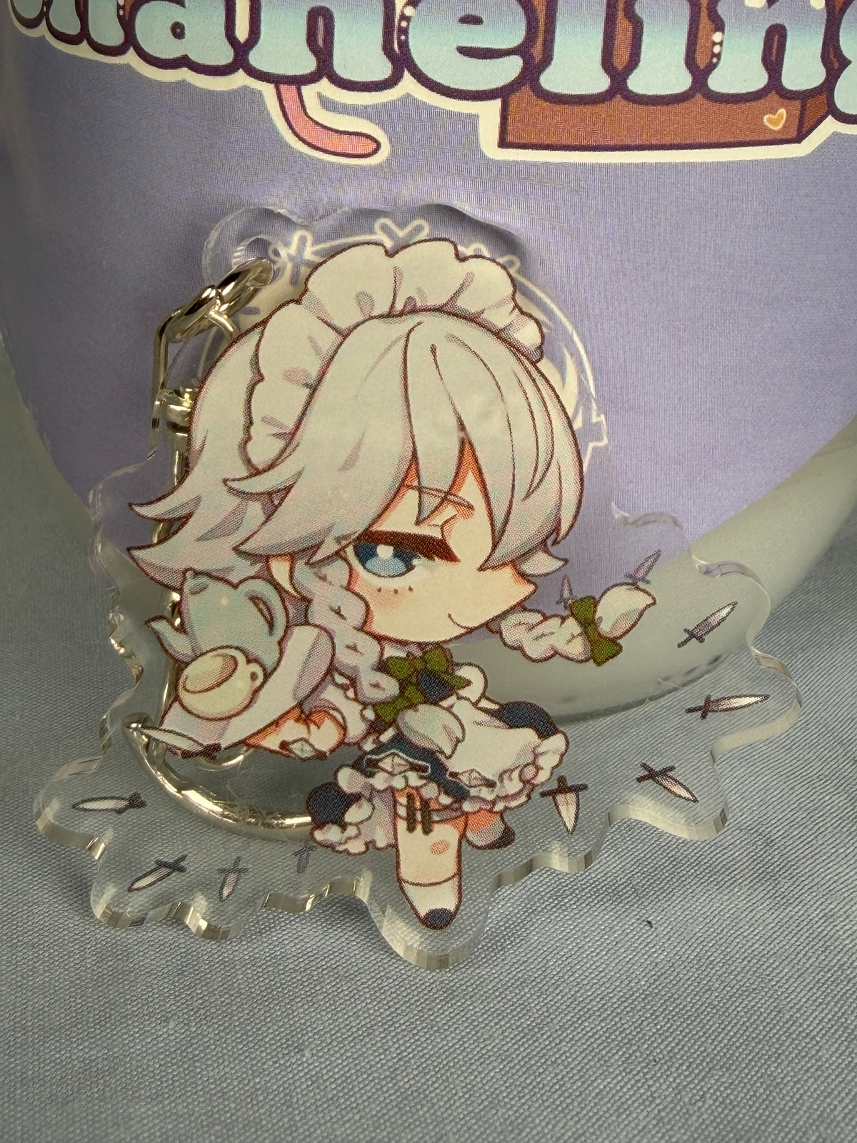 Sakuya Izayoi Acrylic Keychain Touhou Project Ringoen Illustration