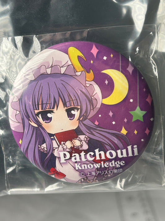 Patchouli Knowledge Licensed Can Badge Touhou Project