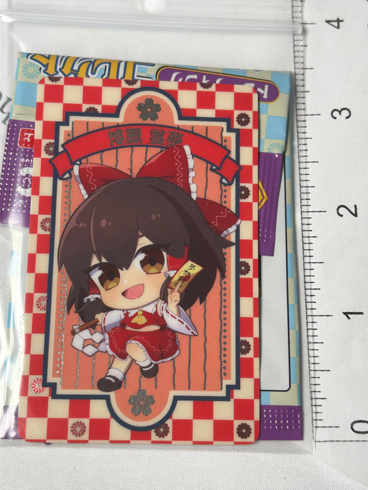Chibi Reimu Harkurei Illustration Card NIC Touhou Project