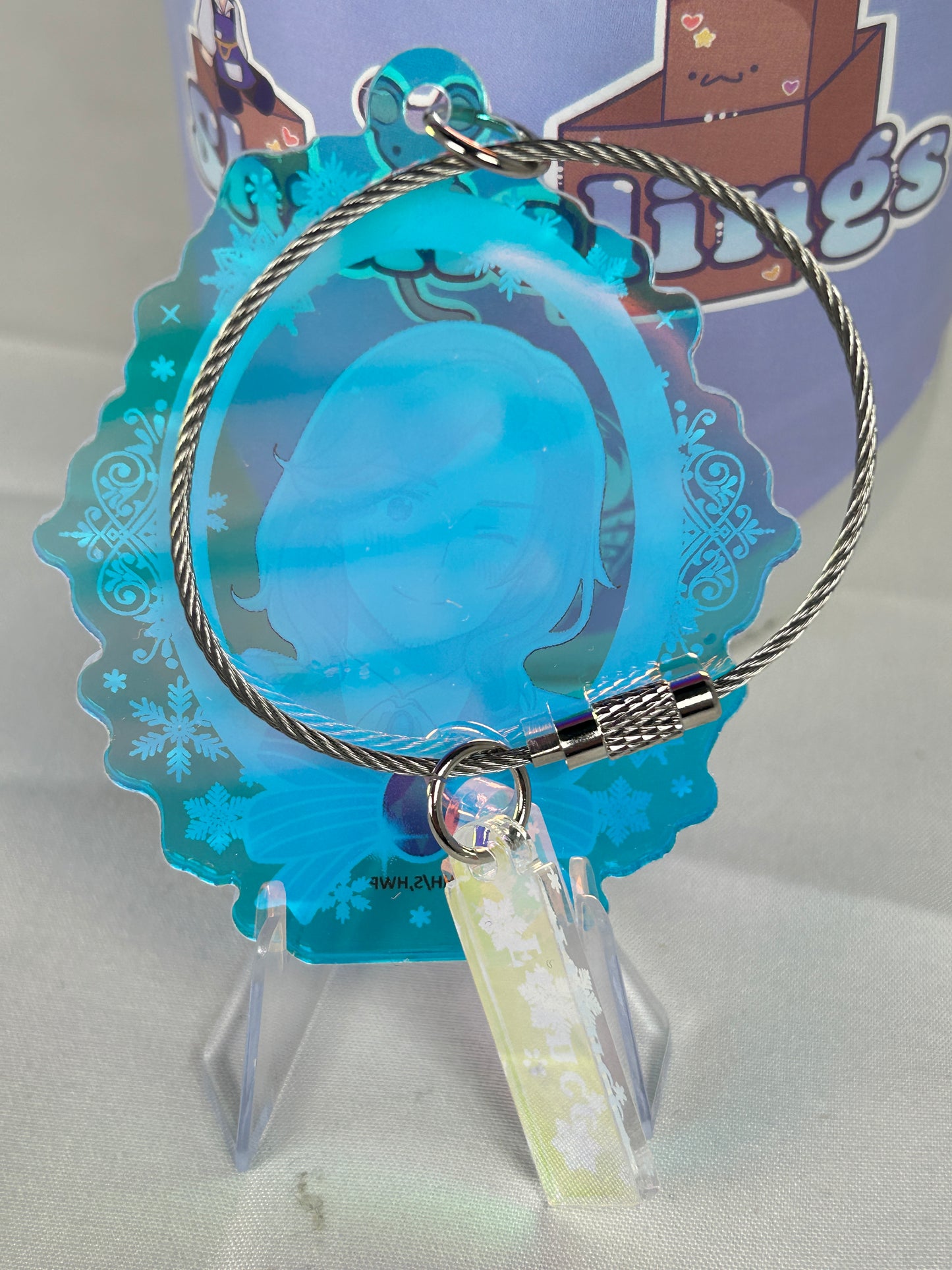 France Snow Prince Café Acrylic Keychain Hetalia World Stars Café