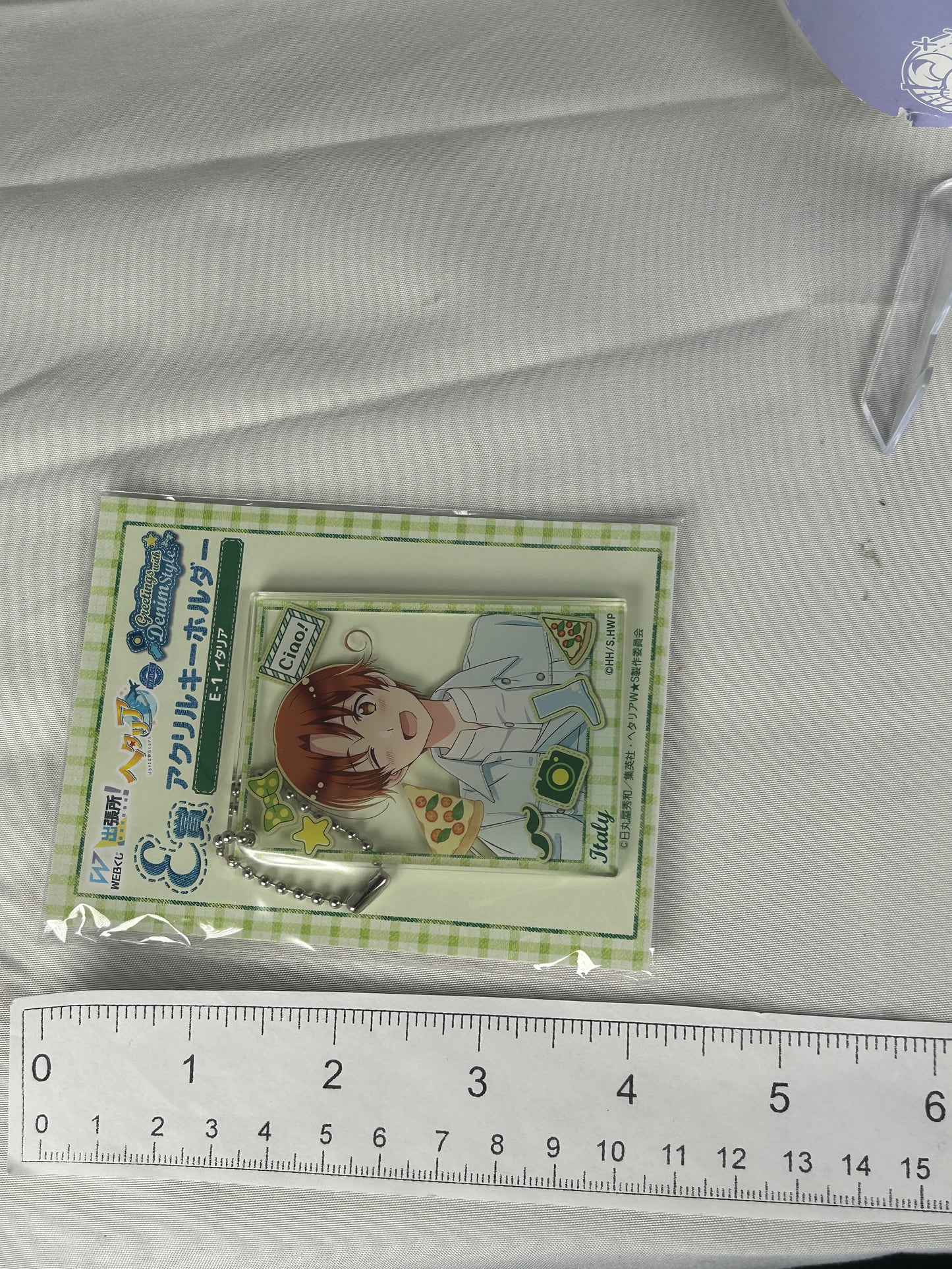 Italy Acrylic Keychain Greetings With Denim Hetalia World Stars WEB Lottery