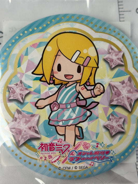 Kagamine Rin Badge Vocaloid Love and Berry SEGA Lottery Fuwa Puchi