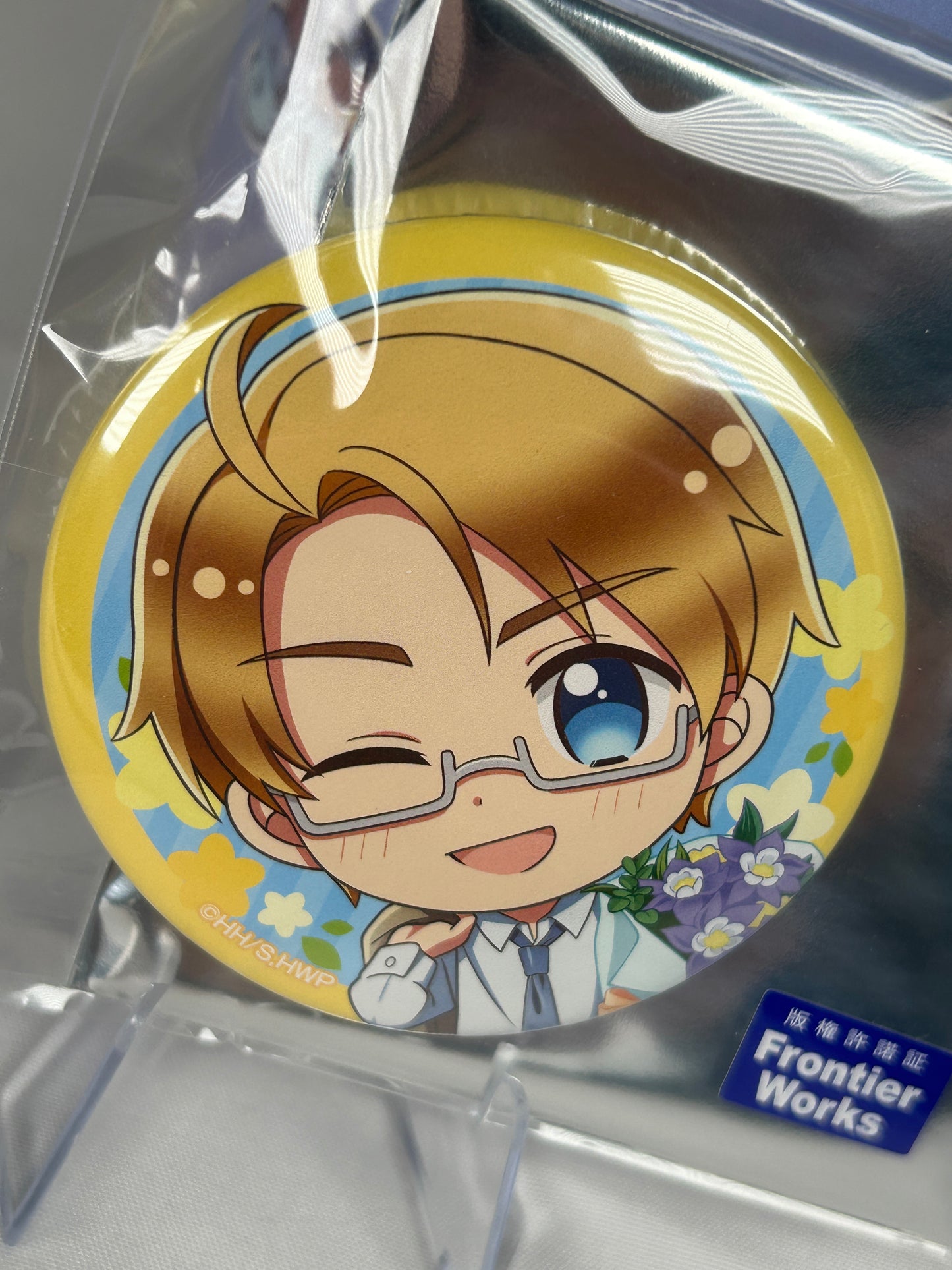 America Flower World Button Can Badge Hetalia World Stars