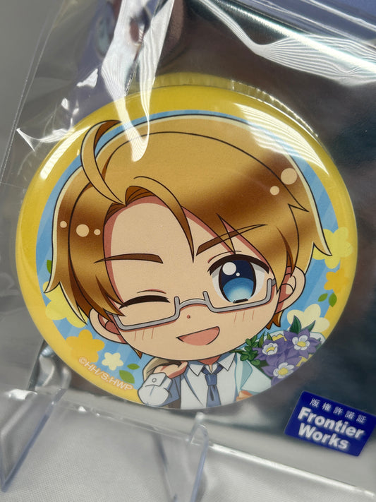 America Flower World Button Can Badge Hetalia World Stars