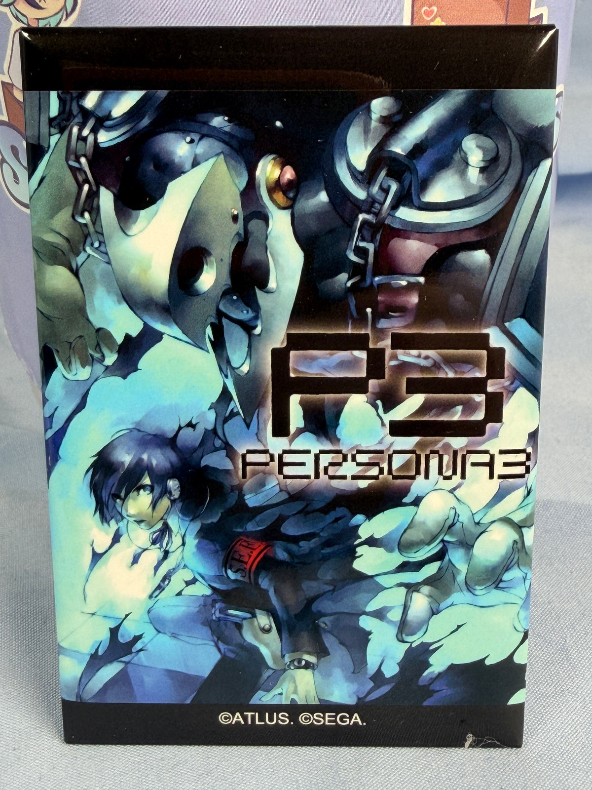 Persona 3 PS2 Boxart Square Can Badge Persona 30th Anniversary