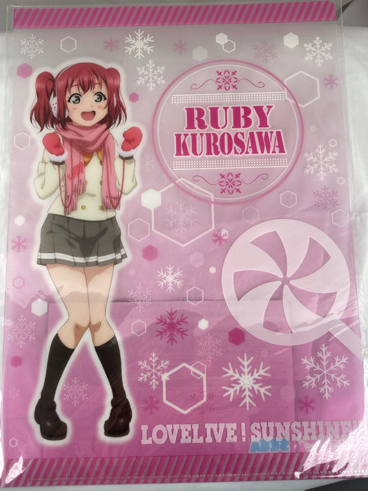 Ruby Kurosawa Winter Wear Clear File Love Live Sunshine The Movie