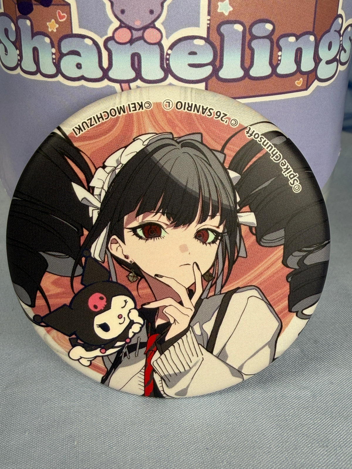 Celestia Ludenberg Kuromi Can Badge Pin Danganronpa 1 x Sanrio Vol 2