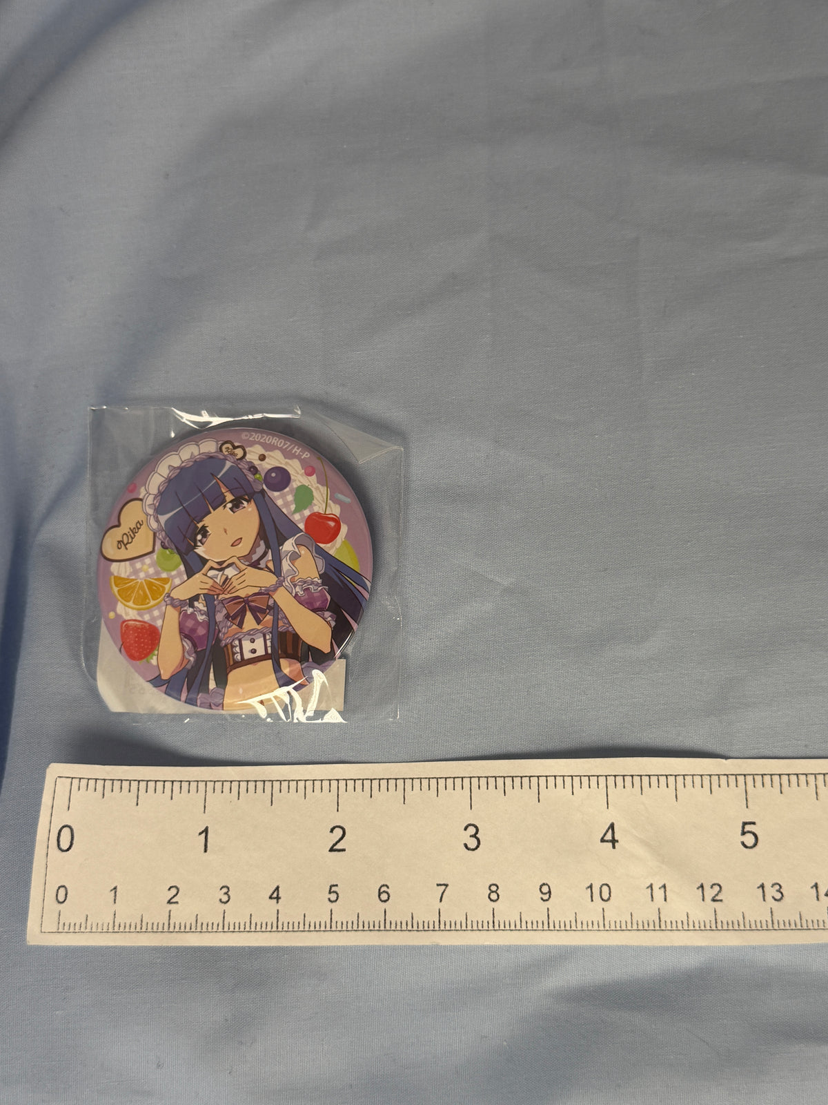 Rika Furude Badge Pin Higurashi When They Cry Moe Café Lottery Prize G