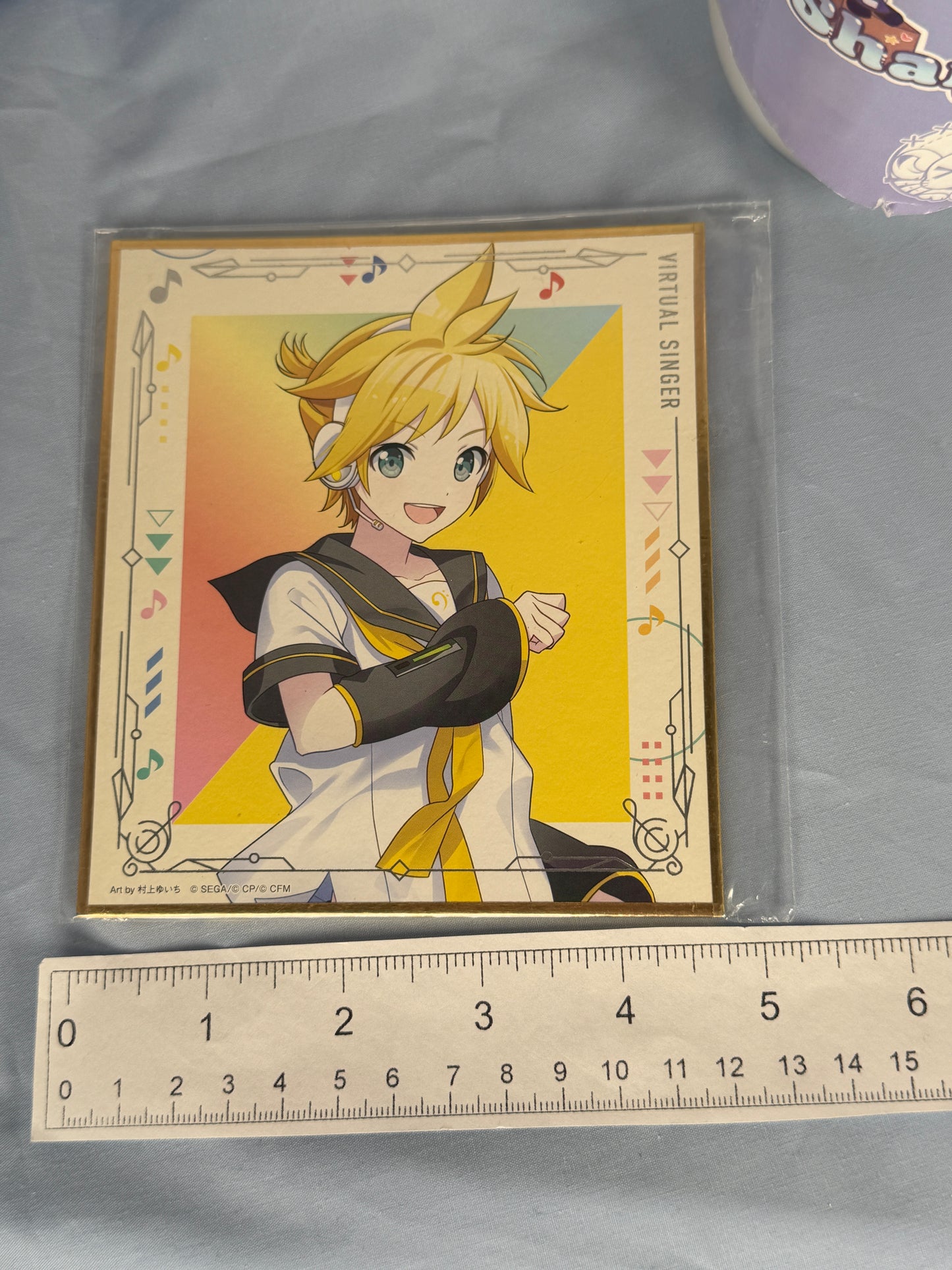 Kagamine Len Shikishi Cardboard Display Project Sekai Lucky Draw