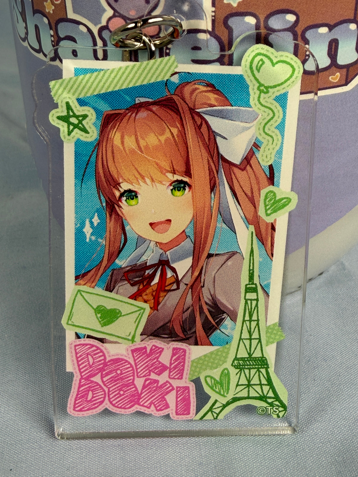 Monika Original Acrylic Keychain Doki Doki Literature Club DDLC x Tokyo Tower