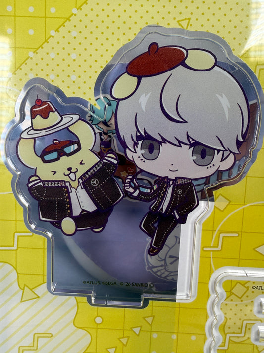 Yu Narukami Pompompurin Acrylic Stand Persona 4 Golden x Sanrio 30th Anniversary