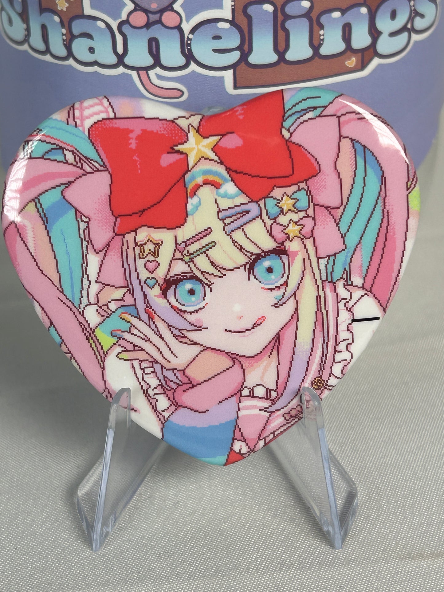 KAngel Heart Button Badge Needy Streamer Overload Popup