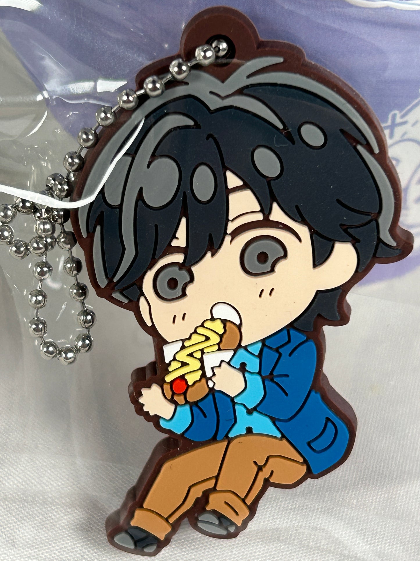 Eiji Okumura Hotdog Deforaba Rubber Keychain Charm Banana Fish