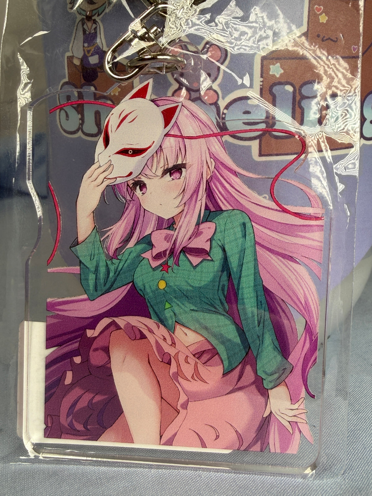 Hata no Kokoro Acrylic Keychain Touhou Project Python Kid Illustration