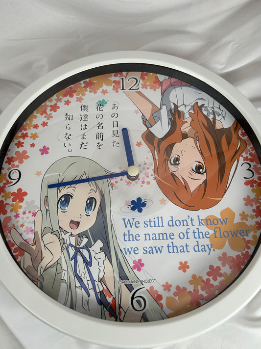 Honma Meiko Naruko Anjo Wall Clock Anohana Taito