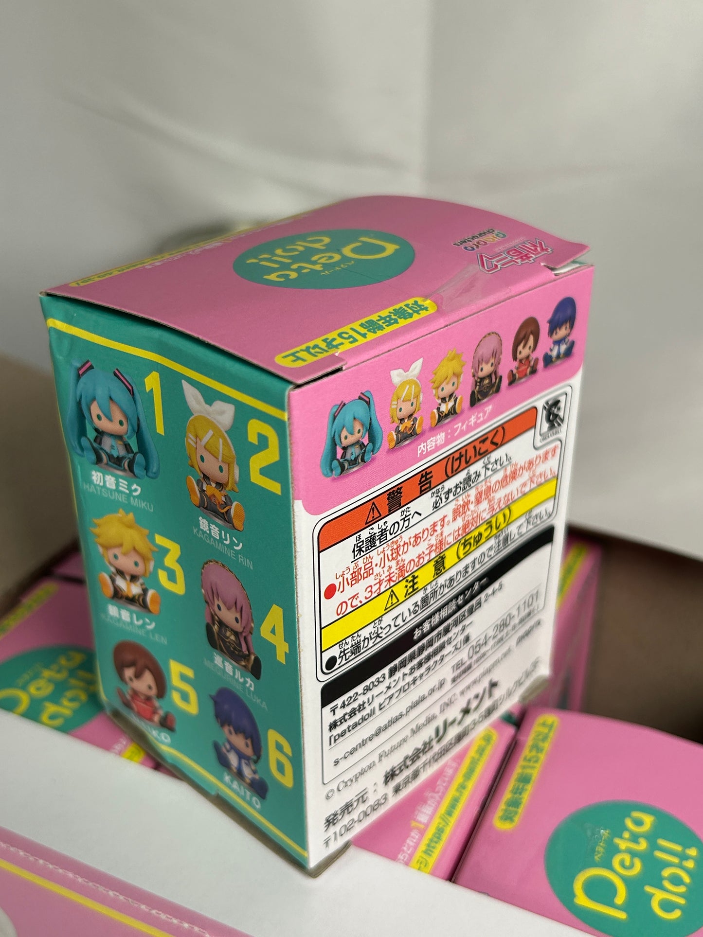 Petadoll Hatsune Miku & Piapro Characters 6 Pack Complete Box