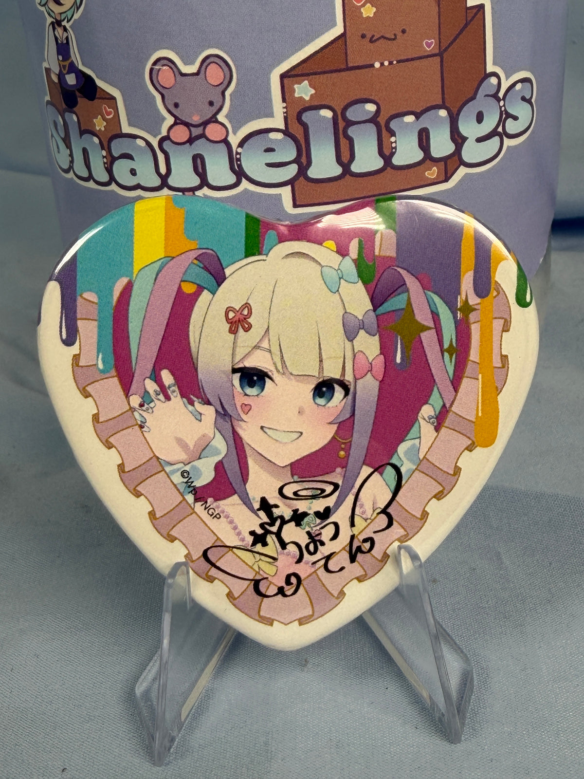 KAngel TV Anime Illustration Badge Pin Needy Girl Overdose