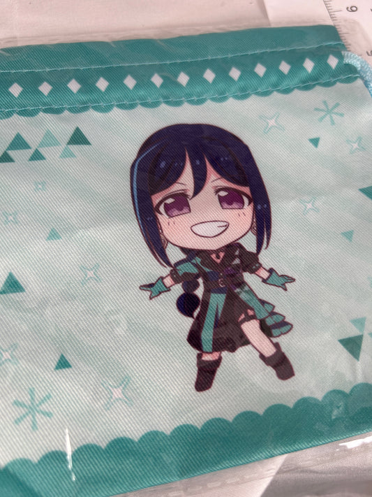 Kanan Matsuura Small Draw String Bag Love Live Aqours Blue