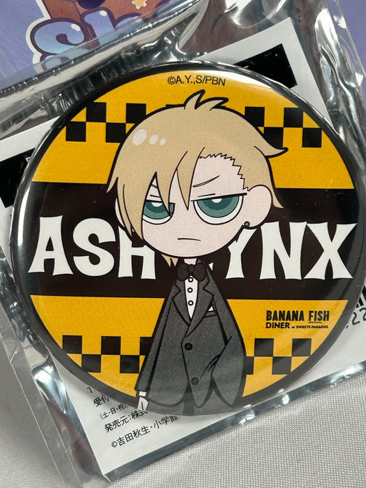 Ash Lynx Sunglasses Trading Can Badge Banana Fish Diner in Sweets Paradise
