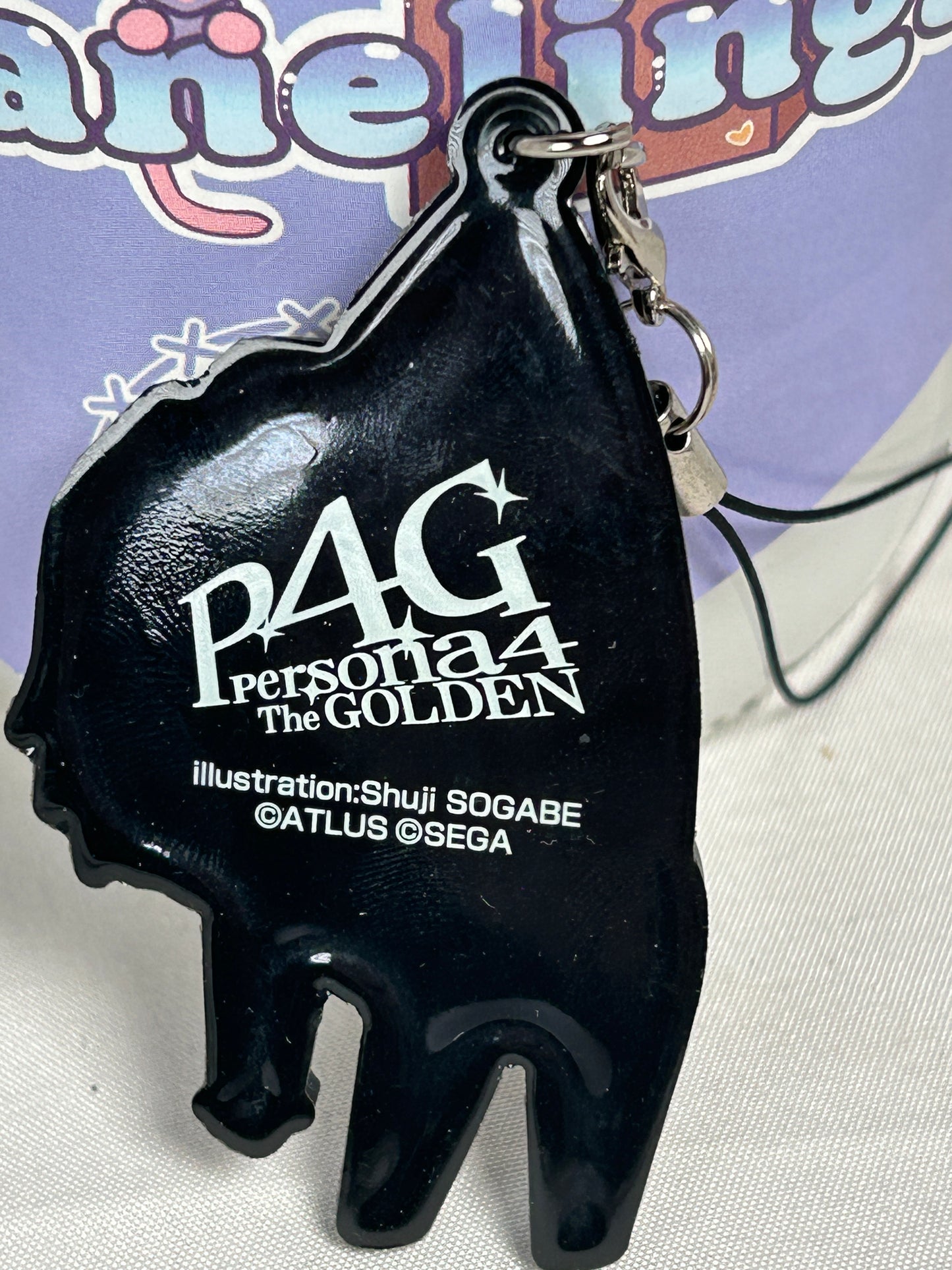 Yosuke Hanamura Hanging Rubber Keychain Persona 4 The Golden Animation