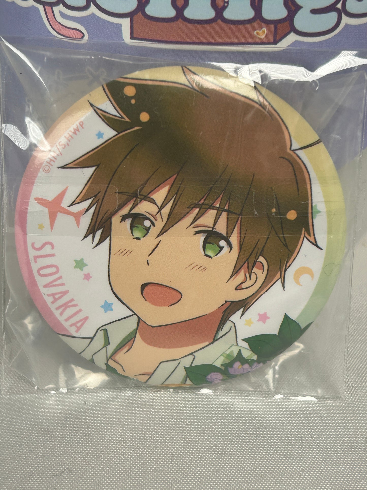 Slovakia Can Badge Pin Hetalia World Stars Design 10
