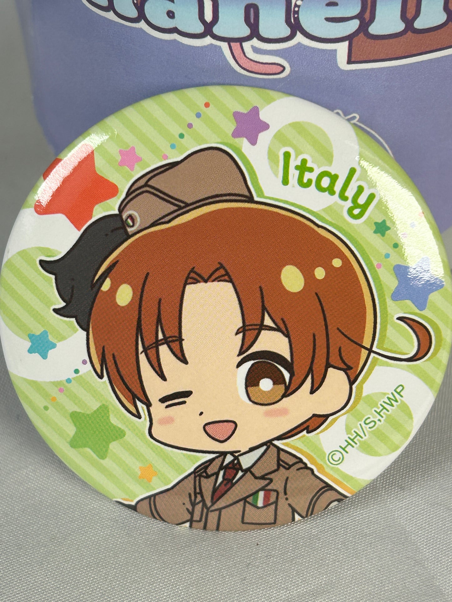 Italy Trading Button Badge Hetalia World Stars x Seria