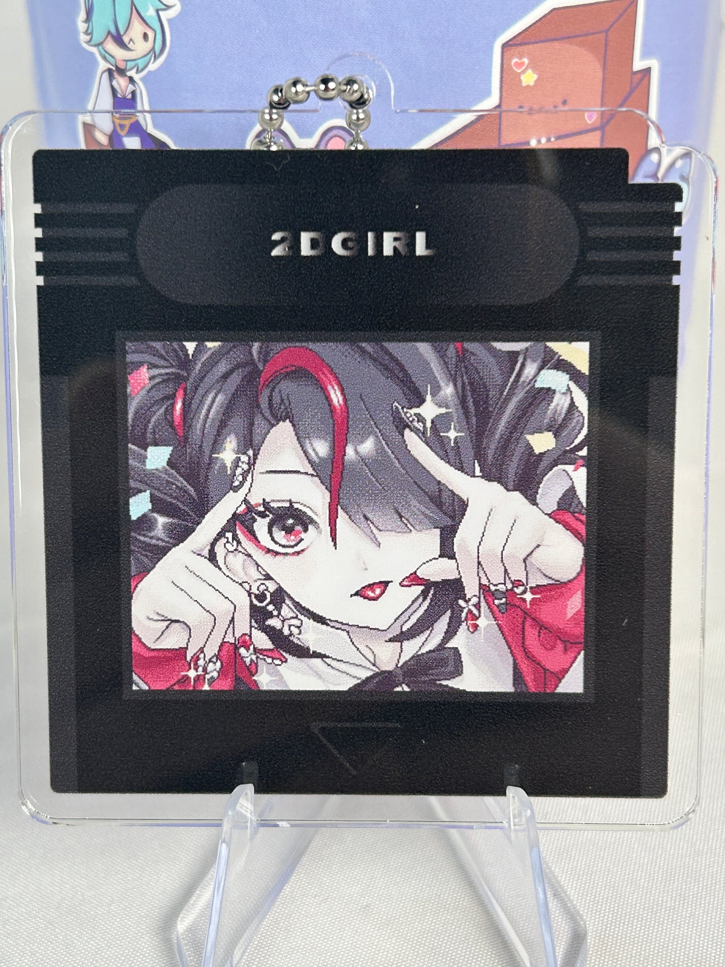 Ame-chan Gameboy Cartridge Acrylic Keychain Needy Streamer Overload Popup