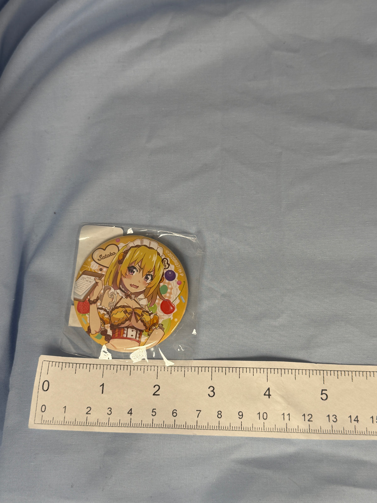 Satoko Hojo Badge Pin Higurashi When They Cry Moe Café Lottery Prize G