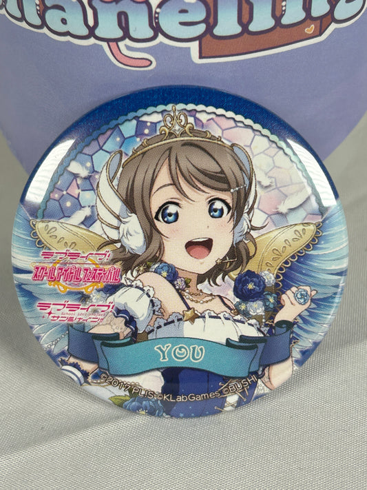 You Watanabe Angel Wings Button Badge Love Live Aqours Sunshine