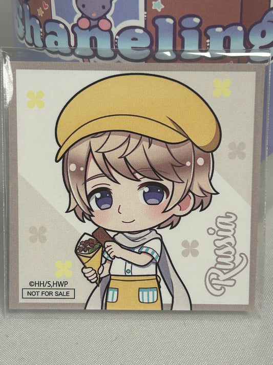 Russia Paper Mini Artwork Decoration Hetalia World Stars x Amo Crepe Collaboration