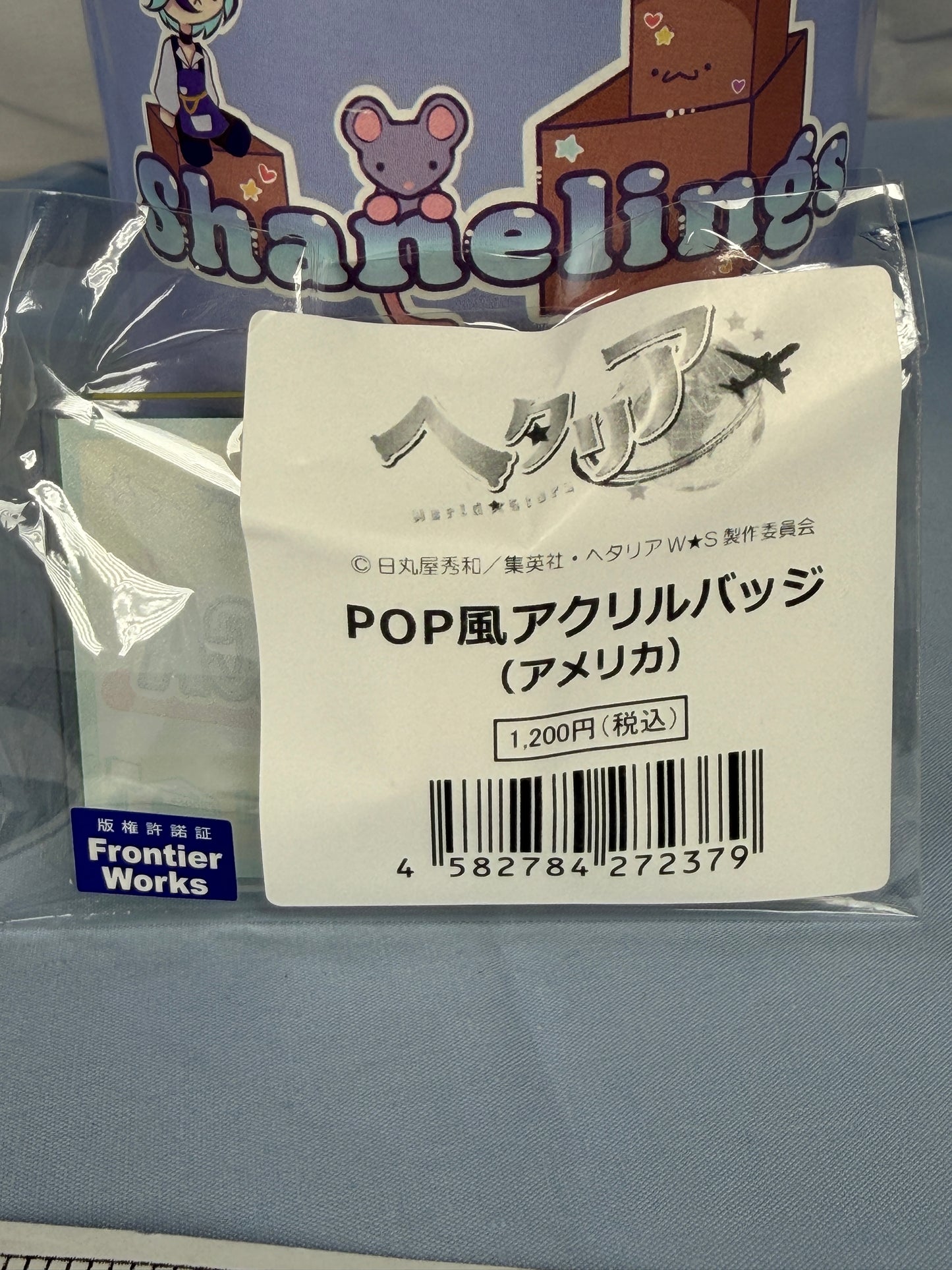 America Acrylic Clip Hetalia World Stars x Village Vanguard Collaboration